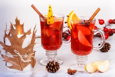 Mulled şarap veya meyve çay