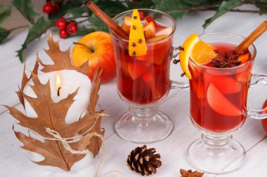 Mulled şarap veya meyve çay