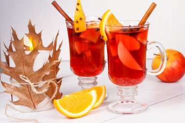 Mulled şarap veya meyve çay