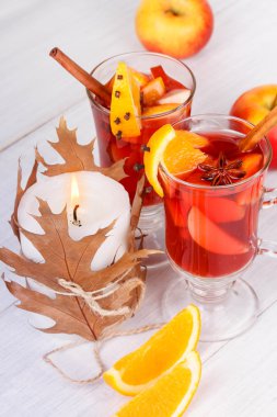 Mulled şarap veya meyve çay
