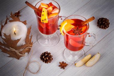 Mulled şarap veya meyve çay