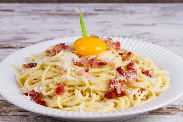 Spaghetti Carbonara. — Stock Photo, Image