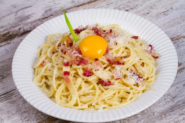 Špagety carbonara — Stock fotografie