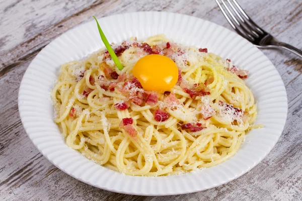 Spaghetti Carbonara — Stock Photo, Image