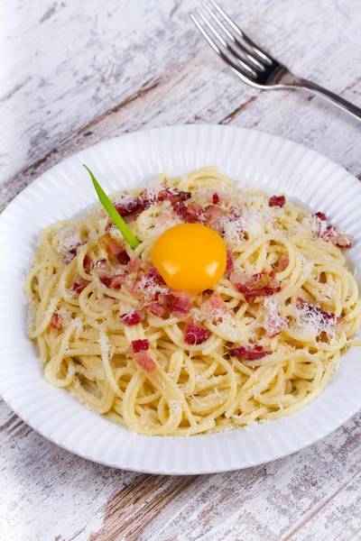Spaghetti Carbonara — Stock Photo, Image