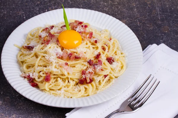 Spaghetti Carbonara — Stock Photo, Image