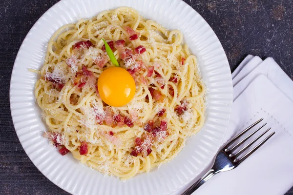 Spagetti carbonara — kuvapankkivalokuva