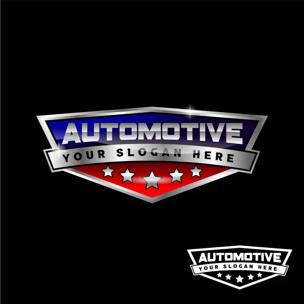 Automobilistico Emblema Garage Logo Dettaglio Auto — Vettoriale Stock