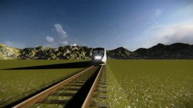tren raylarda.