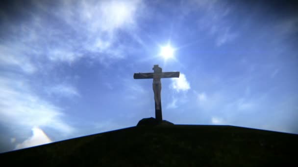 Jesus crucified — Stock Video