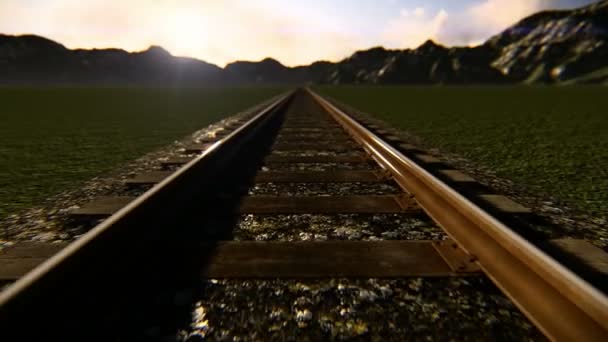 Train tracks — Stock Video