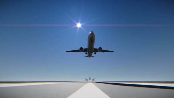 letadlo přistání na dráze letiště
