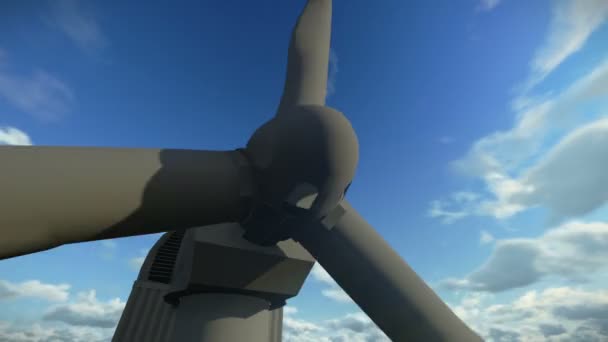 Torre de energia eólica — Vídeo de Stock
