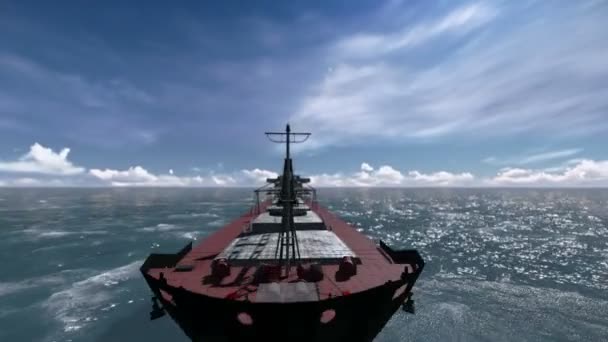 Ticaret gemisi — Stok video