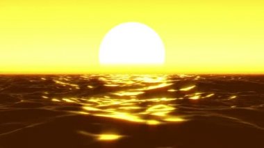 Güneş okyanus - Hd döngü