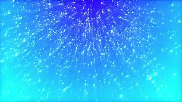 Partículas de neve luz azul — Vídeo de Stock