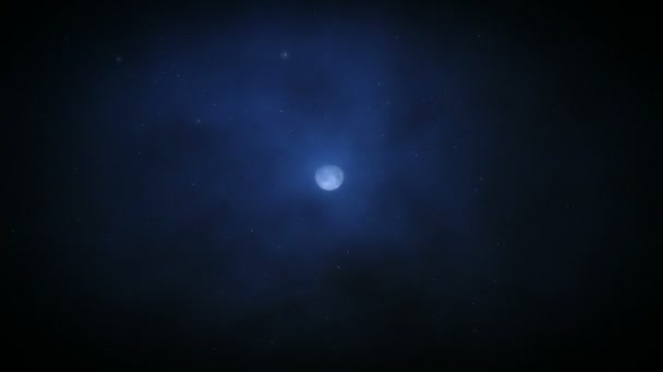 満月のズーム — ストック動画