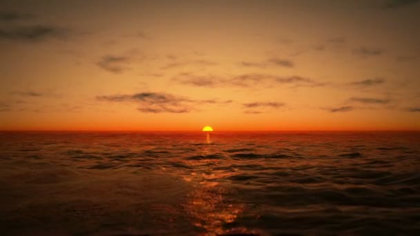 Lever de soleil dans l'océan 