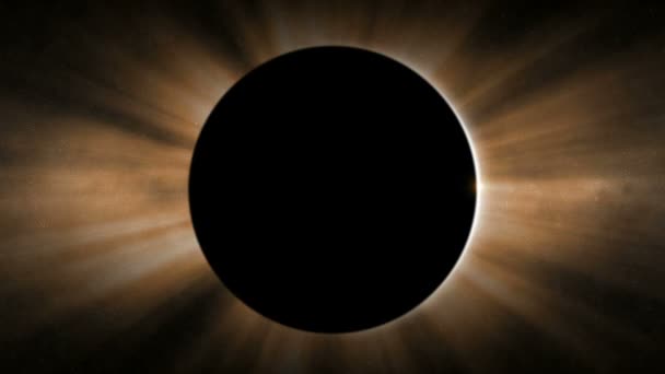 Eclipse solar lateral — Vídeos de Stock