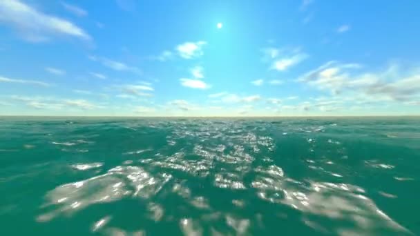 海を飛び越える — ストック動画