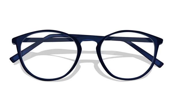 Vektor dunkelblaue Brille — Stockvektor