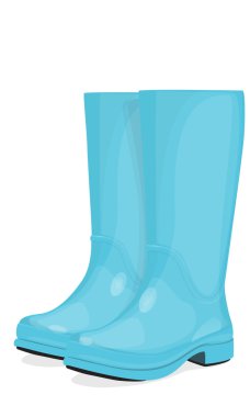 Mavi lastik çizme