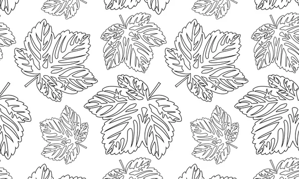 Vector seamless leaves — Stock Vector