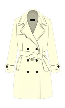 Vektör kadın kat izole