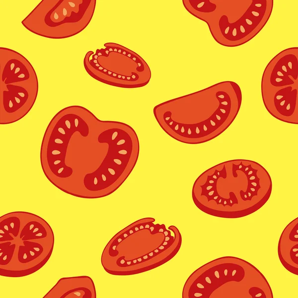 Tomate. nahtloses Muster — Stockvektor
