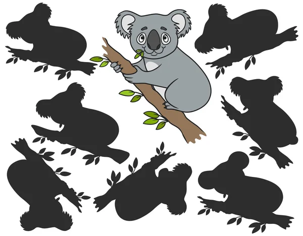 Çizgi film koala, vektör