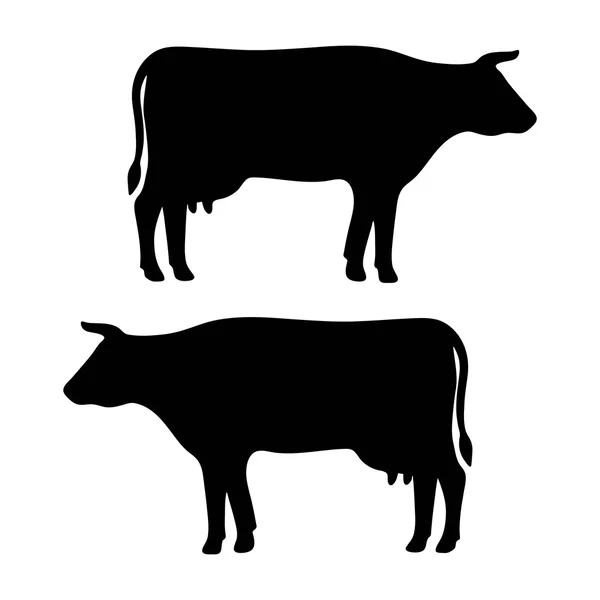 Silhouette de vache Illustration De Stock
