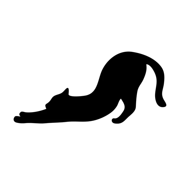 Кішка силует вектор — стоковий вектор