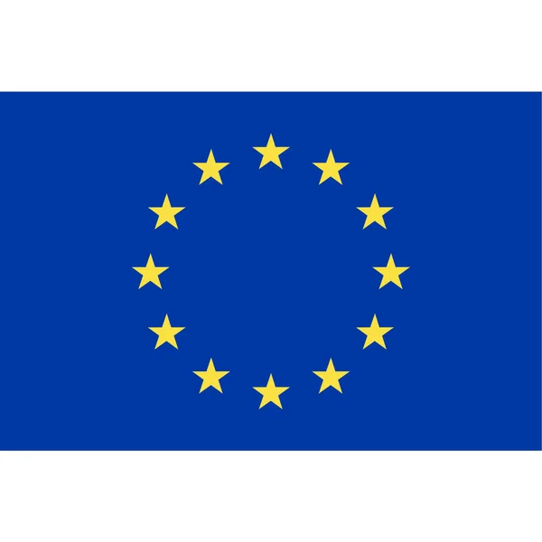 Bandiera dell'Unione europea — Vettoriale Stock