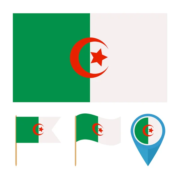 Algéria, országzászló vektor — Stock Vector