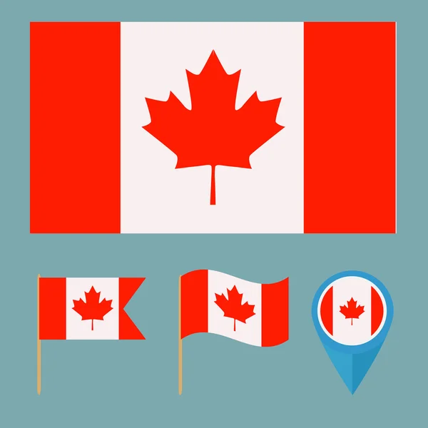 Kanada, land flagga — Stock vektor