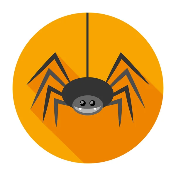 Pavouk plochý — Stockový vektor