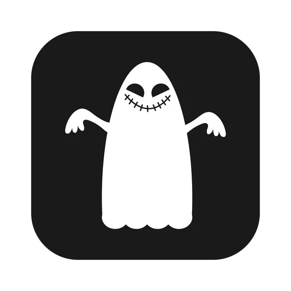 Fantasma plano — Vector de stock