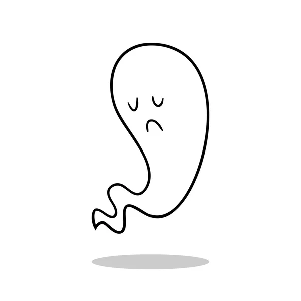 Ghost doodle — Stock Vector