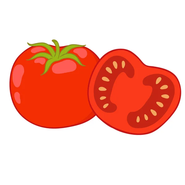Tomaten-Vektor — Stockvektor