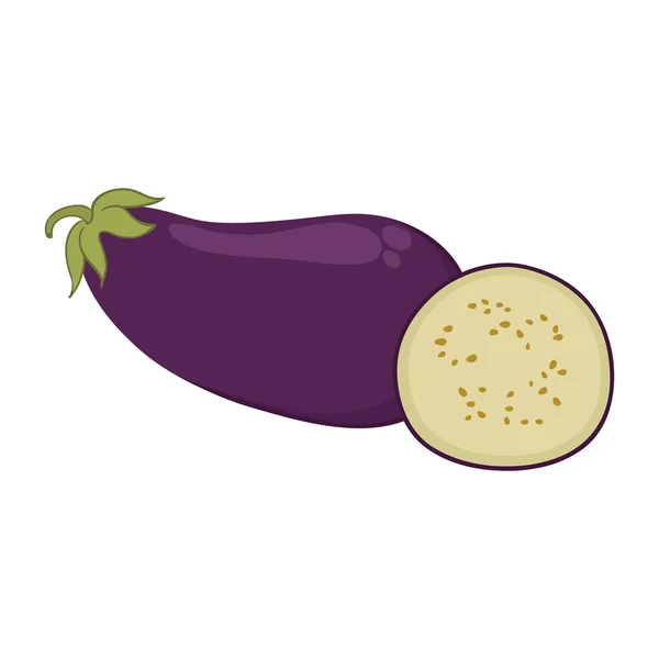 Aubergine vector — Stockvector