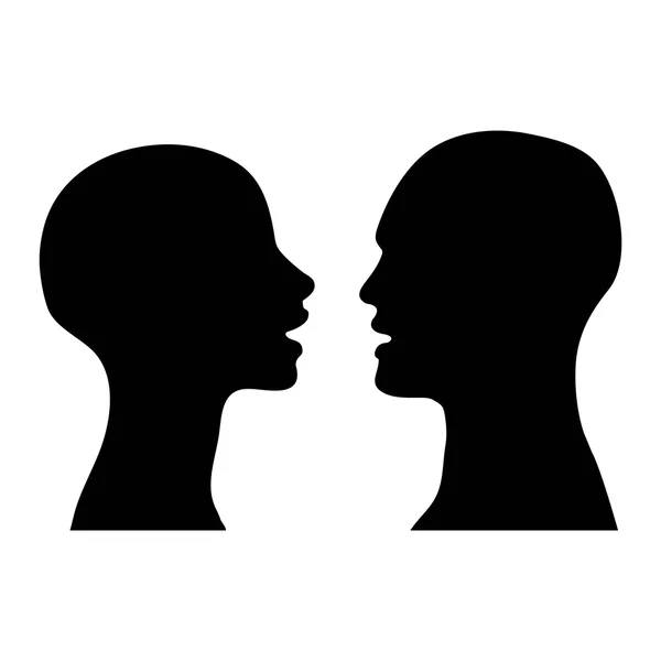 depositphotos 83944378 stock illustration silhouette men women talking