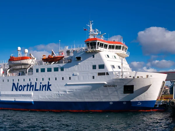 Northlink Ferry Hrossey Moored Holmsgarth Ferry Terminal Lerwick Shetland Taken — Stock Photo, Image