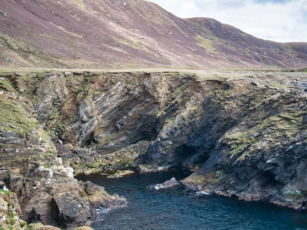 Klippen Rund Collaster Der Westküste Der Insel Unst Shetland Großbritannien — Stockfoto