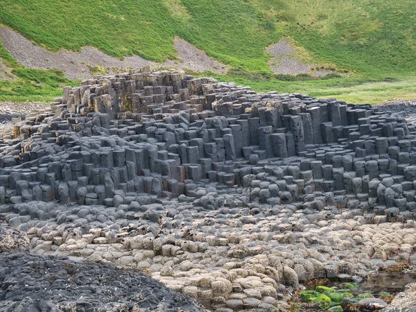 Colonne Basalto Giants Causeway Sulla Costa Antrim Irlanda Del Nord — Foto Stock