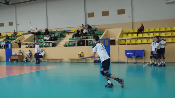 Obninsk Russia Febbraio 2021 Torneo Pallavolo Femminile Sotto Supervisione Allenatore — Video Stock