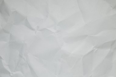 Beyaz buruşmuş kağıt arkaplan dokusu