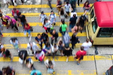 Hong kong işlek cadde 