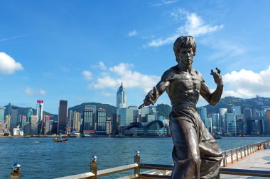 Bruce Lee heykeli Hong Kong 'da 