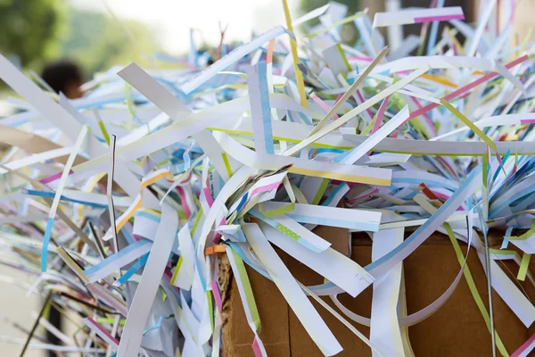 Reciclagem de resíduos de papel — Fotografia de Stock