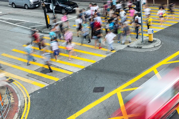 Hong kong frekventované ulice — Stock fotografie